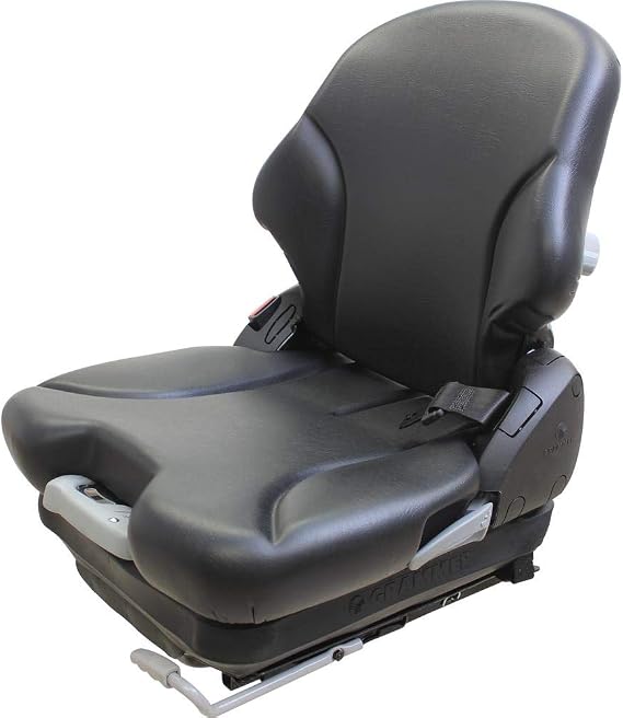 AM7149786 Grammer 531 Black Vinyl Seat And Msg65 Suspension Assembly