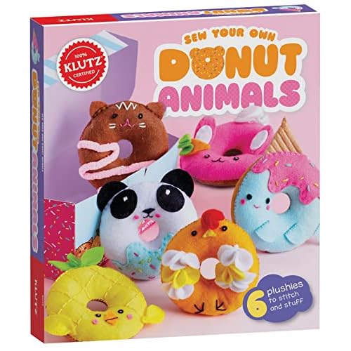 Klutz Sew Your Own Donut Animals Craft Kit, Browna