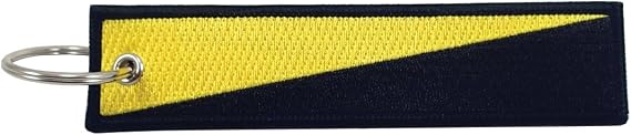 Luso AnCap Flag Key Chain, 100% Embroidered