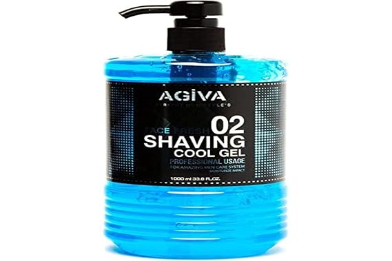 Agiva Transparent Shaving Gel 02 with Moisturize Impact 34oz