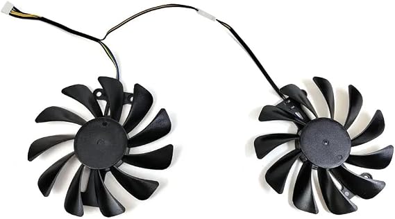 Graphics Card 2pcs 95MM KFA2 GTX 1070 Ti EX-SNPR White GPU Fan Compatible with GTX 1070 Ti Red Edition GTX 1070 EX Graphics Card Cooling Fan
