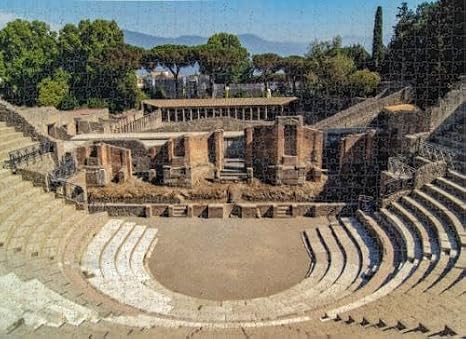 Puzzles for Adults 1000 Pieces Jigsaw Puzzles The Famous Roman Amphitheater Pompeia Puzzles Clearance Big Large Puzzles Difficult Cool Hard Puzzles for Adults