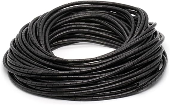 Spiral Cable Wrap,1/2 Inch-20Ft Cord Wrap, Spiral Cable Sleeve, Wire Wrapper for PC TV Computer Electrical Wire Organizer,Tangle Stop Cord Cover (1/2 Inch-20Ft)