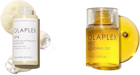 OLAPLEX No.4 Bond Maintenance Shampoo, 250 ml (Pack of 1) & No.7 Bonding Oil, 30 ml (Pack of 1)
