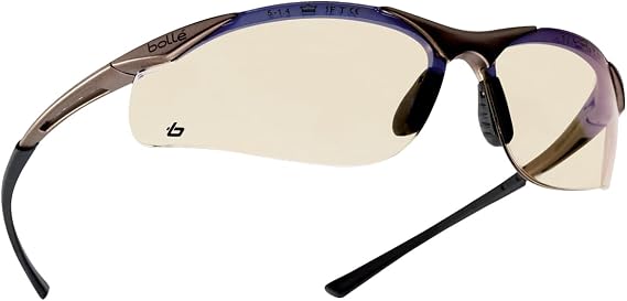 Bolle Safety 40047, Contour Safety Glasses, anti-scratch, grey black frame, ESP Lenses