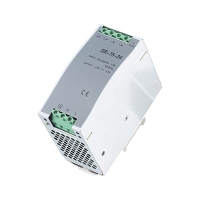 DR-75-24 Single Output DIN Rail Switching Power Supply 24v Voltage Transformer LED Display 75W