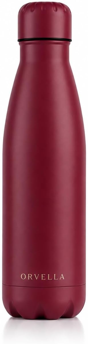 Stainless Steel Water Bottle with Vacuum Insulation 500ml - Burgundy