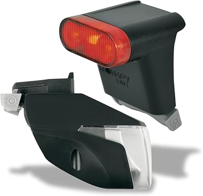 MonkeyLink ML-Light Set Connect 100 Lux Electric Bike Light Kit, Black, One Size