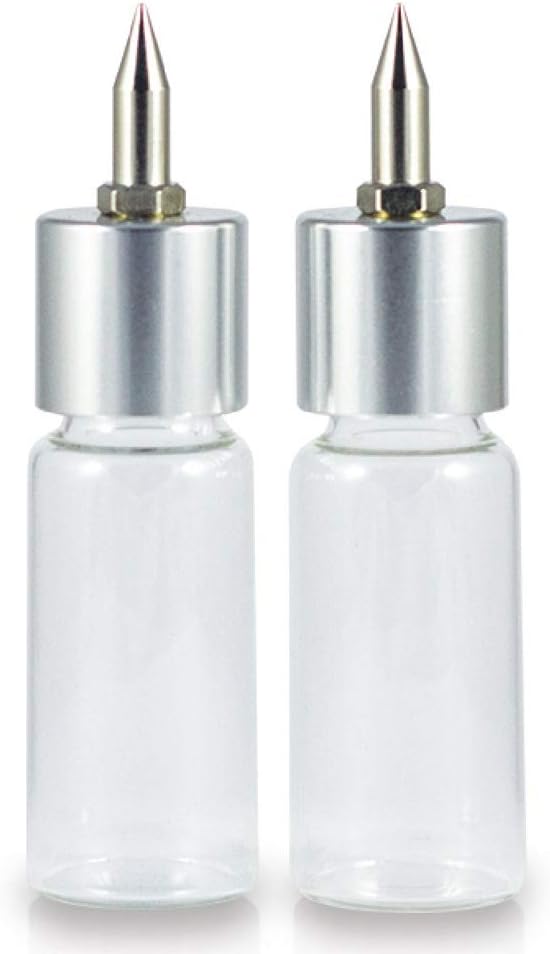 Sparmax. Glass Bottle Set for Flyer Airbrush, 2 Bottle Pack, FLB2SR