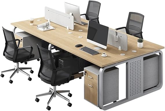Office Four-Person Screen Desk Staff Chair