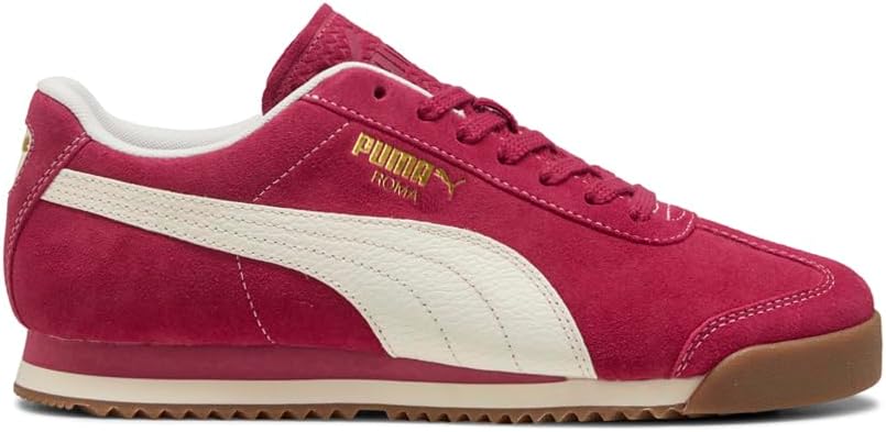 PUMA Mens Roma Suede Lace Up Sneakers Shoes Casual - Red