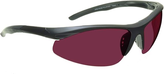 Polarized Sunglasses Dark Rose lens Unbreakable Light-weight TR90 Frame