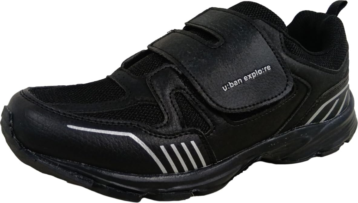 Star Trading UE2825 Mens Sneakers, Water Repellent, Lightweight Magic Sneakers, Black, 26.0 cm