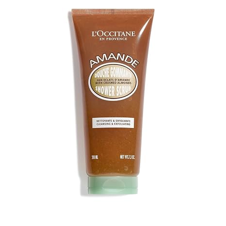 L'Occitane Almond Shower Scrub, 2-In-1 Exfoliating Body Wash, Vegan Care