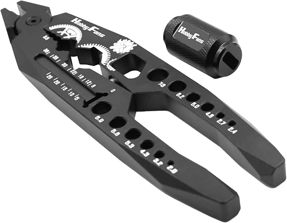 Metal Shock Absorber Pliers Rod Ball Clamp & Ball Joint Wrench Multi-Function RC Tool Combo Set for 1/8 1/10 RC Car