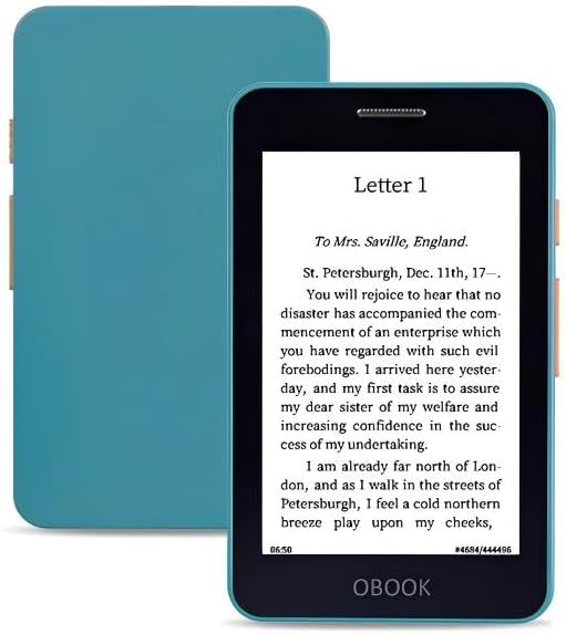 OBOOK5 4.26", Pocket eBook Reader, Glare-Free Display, Ultra-Thin & Light, Fast Page Turns, Adjusting Front Light, Weeks of Battery Life, 32G Storage, Audiobooks, WiFi, eReader