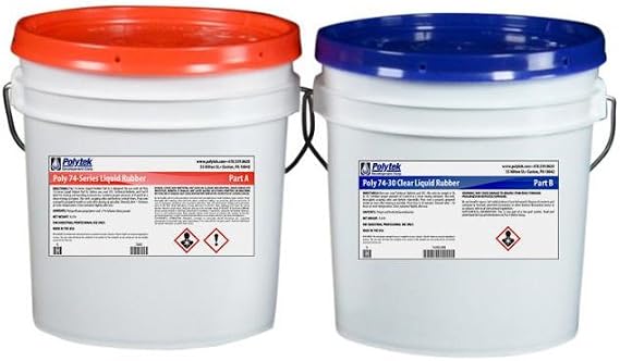 Polytek 74-30 Clear Liquid Polyurethane Rubber (16lb Kit)