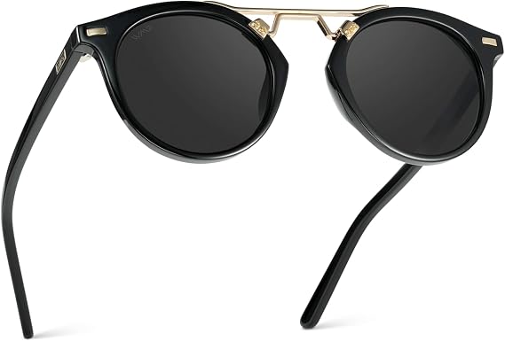 WearMe Pro Skyler Women's Polarized Sunglasses, Double-Bridge Round, UV400