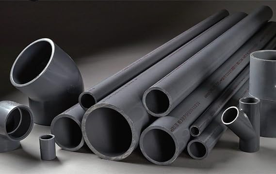 PVC Pipe Schedule 80 Grey 3/4" Inch Diameter & Length (1ft - 5ft) Versatile Solution for Drainage, Irrigation, and Light Pressure (5 Ft)