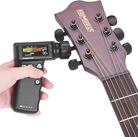 T2 Smart Guitar Tuner & Automatic Peg String Winder 2-in-1 Multi-functional String Instrument Tool for Guitars/Ukulele/Banjo/Mandolin