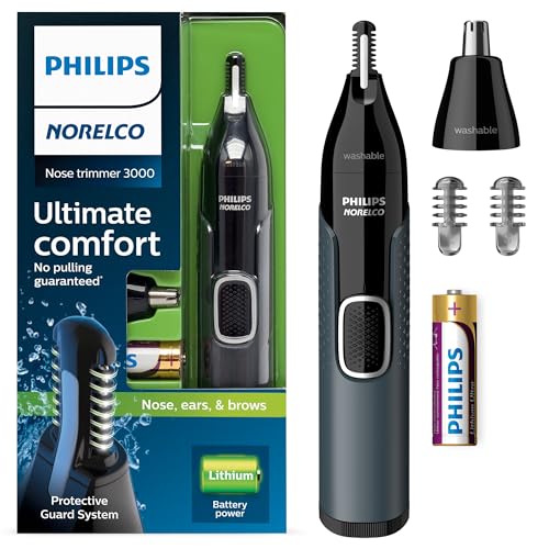 Philips Norelco Nose Trimmer 3000, for Nose, Ears Eyebrows, NT360042