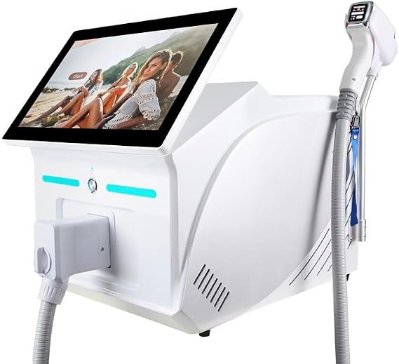 Diode Hair Removal Machine Ice Platinum Painless Permanent Hair Removal Device (White)