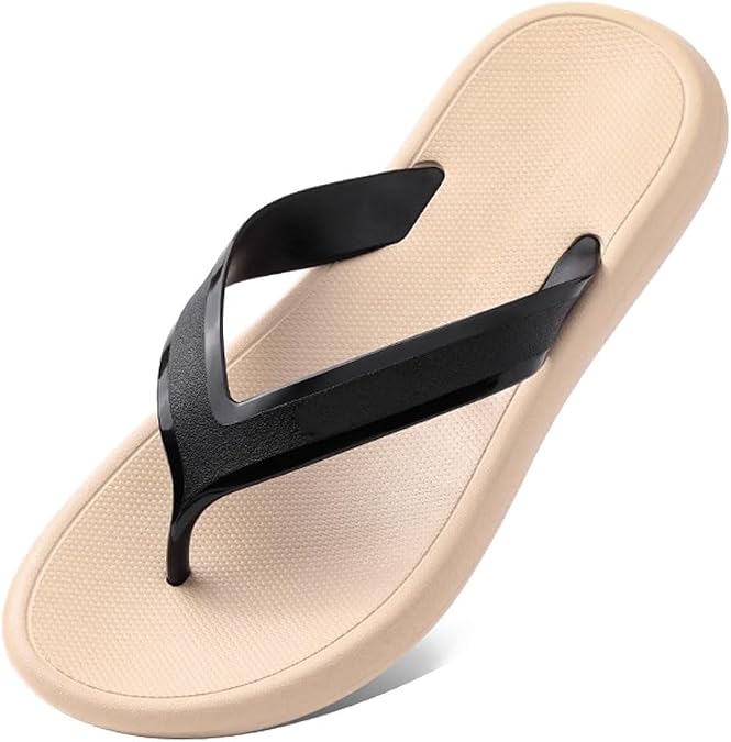 Men's Flip Flops Sandal Casual Comfortable Outdoor Thong Sandals for Men Summer Beach Slides Lightweight Non-Slip Shoes