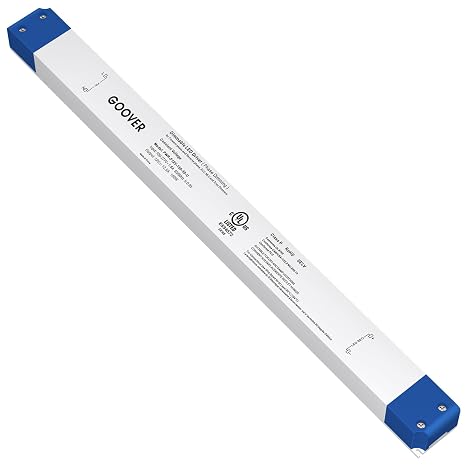 GOOVER 150W Traic Dimmable LED Driver,Power Supply 100-277V AC to 12V DC, 0-100% Dimming Transformer,Compatible with Lutron and Leviton Dimmers,for LED Lights,UL Listed