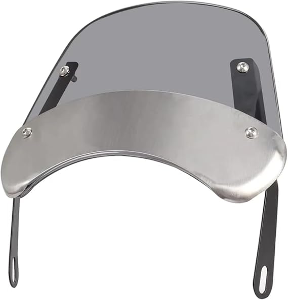 5-7 Headlight Windshield Deflector Windscreen For S&uzuki SV1000 SV400 GS750E For Inazuma 400 For Goose 350(Titanium with iron)