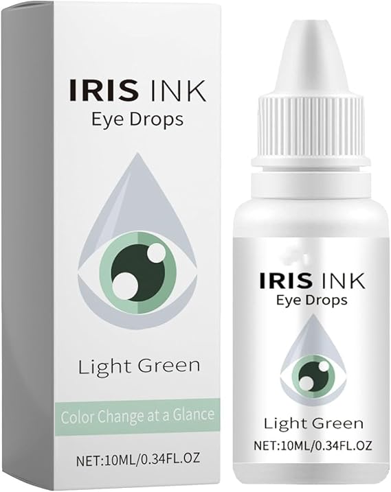 Irisink Color Changing Eye Drops, Irisink Pro Eye Drops, Eye Color Changing Drops, Pro Eye Drops, Change Eye Color (Light Green)