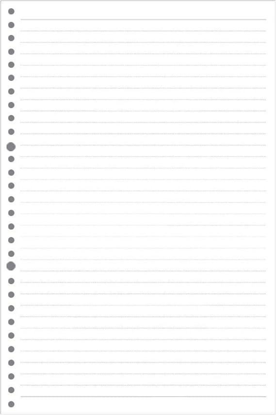 Coil Loose Leaf Notebook Core Replacement 26 Hole Horizontal Grid Loose Leaf Notebook Core Replacement-A4 (Horizontal line) -60 Sheets