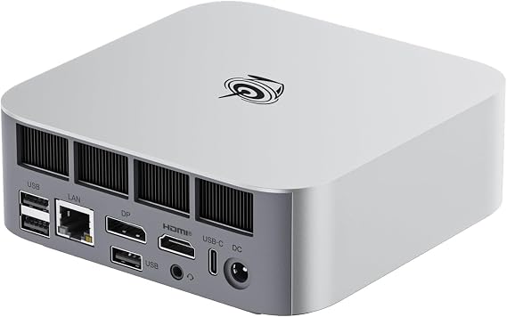 Beelink SER8 Gaming Mini PC, Ryzen7 8845HS(up to 5.1GHz),32G DDR5 1TB NVMe SSD,Mini Desktop Computer Support Triple 4K Display, powerful AI mini pc,LAN 2.5G,Wifi6,BT5.2,HDMI+DP+USB4