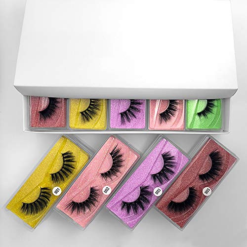 HBZGTLAD Wholesale Eyelashes 1020304050100 Pairs Faux 3D Mink Lashes Natural False Eyelashes Makeup Cilios Thick Mink Eyelashes In mix 50pair