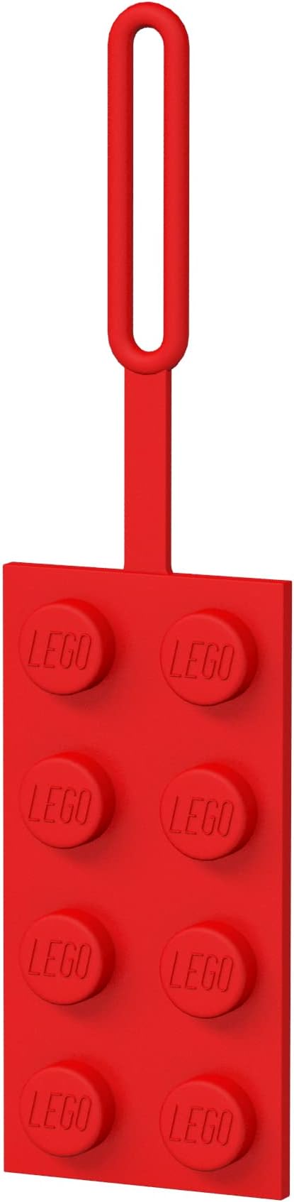 LEGO Bag Tag 2x4 - Red