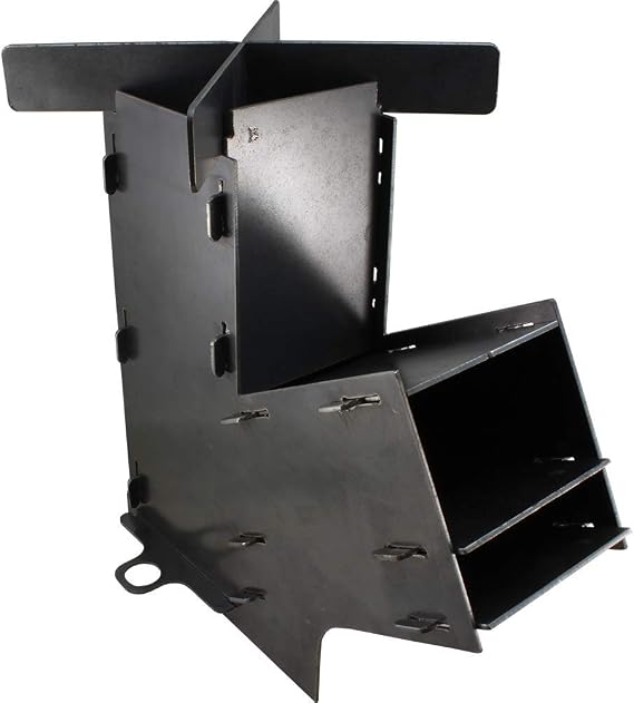 Camping Survivalist Prepper Flat Pack Rocket Stove