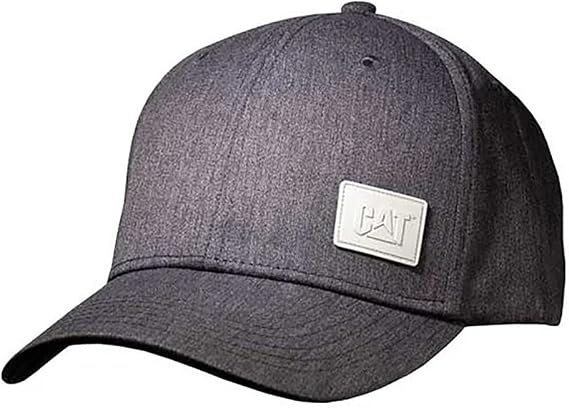 Caterpillar Equipment Men's Structured Charcoal Gray Suits Rubber Patch Hat/Cap
