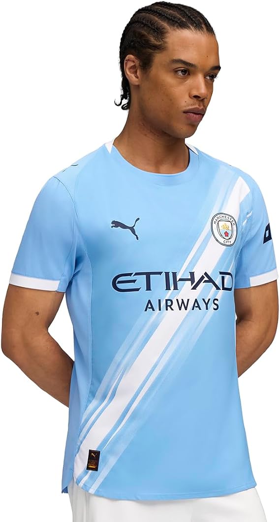PUMA Mens Manchester City 25/26 Authentic Home Jersey