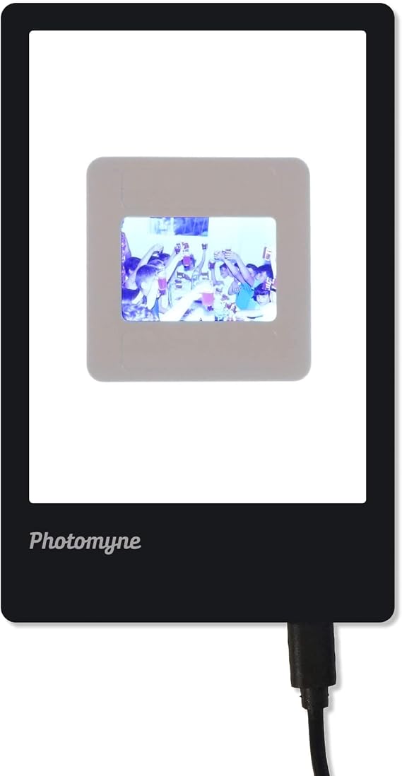 Photomyne A7 Mini Light Pad Slide & Film Negative Scanning Viewer | Big Clarity. Compact Size