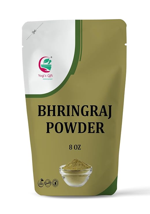 Yogi's Gift Bhringraj Powder 8 oz | 100% Pure Eclipta Alba Powder