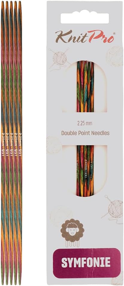 KnitPro 15 cm x 2.25 mm Symfonie Double Pointed Needles Multi-Color