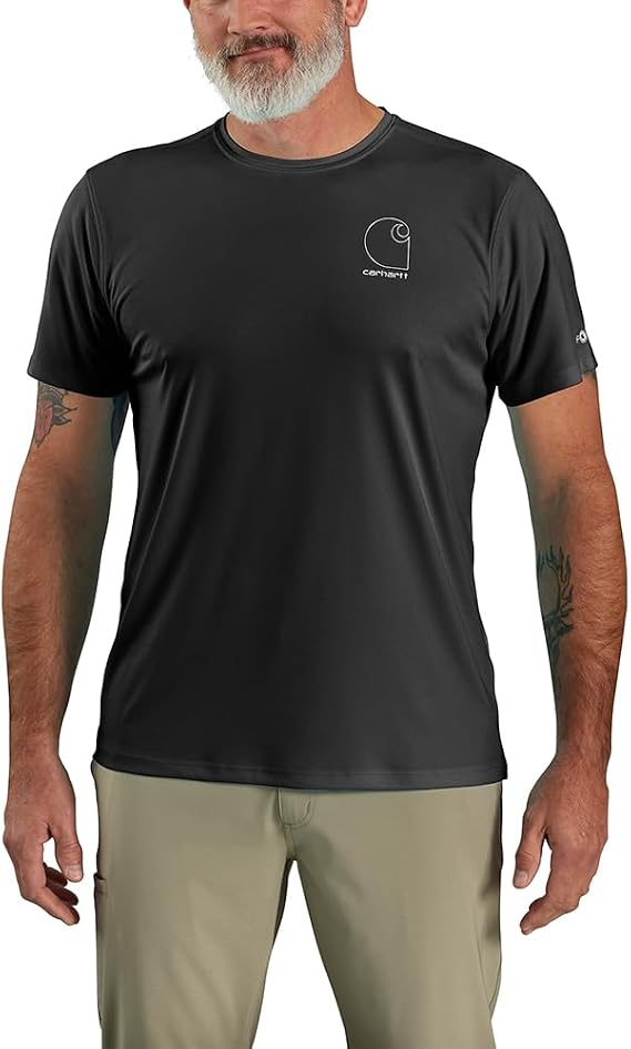 Carhartt Men's Force Sun Defender Lightweight Short-Sleeve Logo Graphic T-Shirt