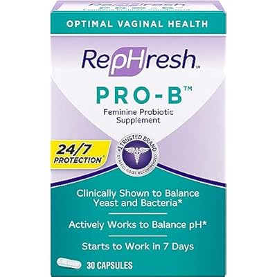 Rephresh Pro-B Probiotic Feminine Supplement, 30 Capsules Pack of 3