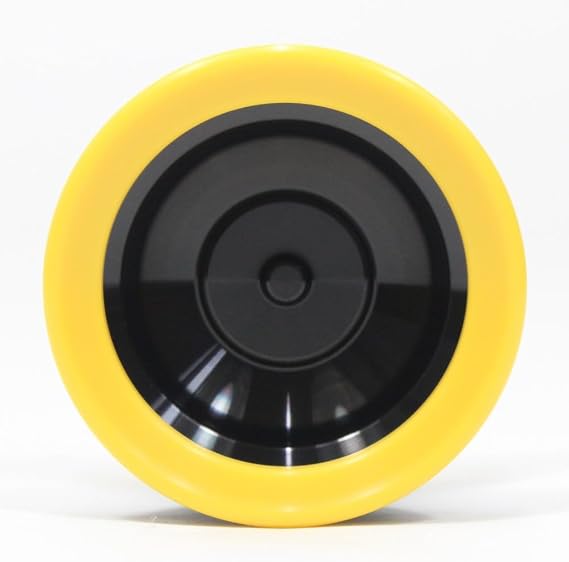 GPPR Yo-Yo - Bi-Material YoYo (Black with Yellow Rims (POM))
