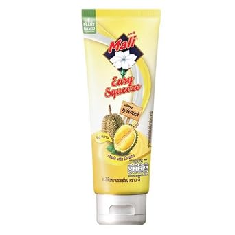 Thai Durian Condensed Coconut Milk with 140g - Creamy & Rich, Easy Squeeze Tube Durian paste Spread for Bread, Desserts, and Beverages