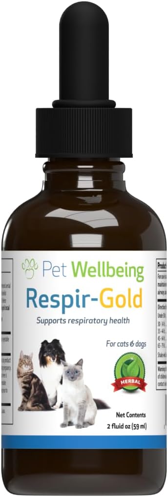 Pet Wellbeing Respir-Gold for Cats - Allergic Airway & Breathing, 2 oz