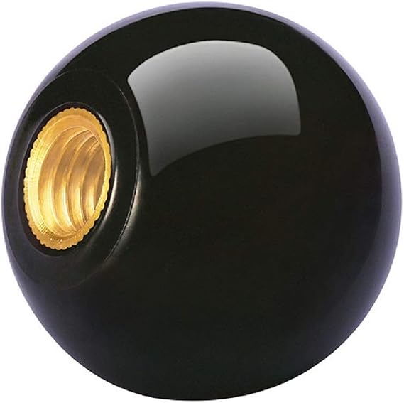 Bakelite Ball Knob Ball Handle with M5 M6 M8 M10 M12 M16 Female Thread Brass Insert(M5x20(1pcs))