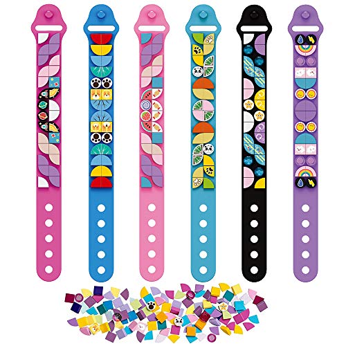 SIENON Bracelets 6PCS, Kids Building Blocks Dots Bracelets, DIY Creative Craft Bracelet Making Kit for Kids, Friendship Bracelets, Dots Construction Toys Kit for Birthday Holiday Gift for Girls Boys