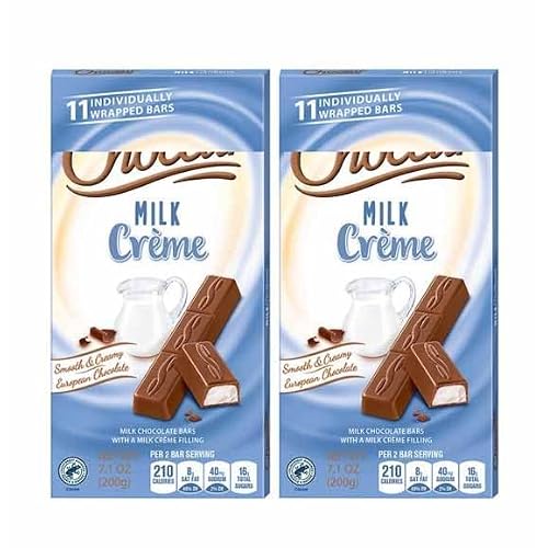 Milk Chocolate Creme Filled Choceur Bars, Gift Snacking Snack Easter Basket Treat Dessert Food - 2 7oz Pack