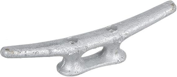 Seachoice Open Base Dock and Anchor Line Cleat, 4 in.,Grey