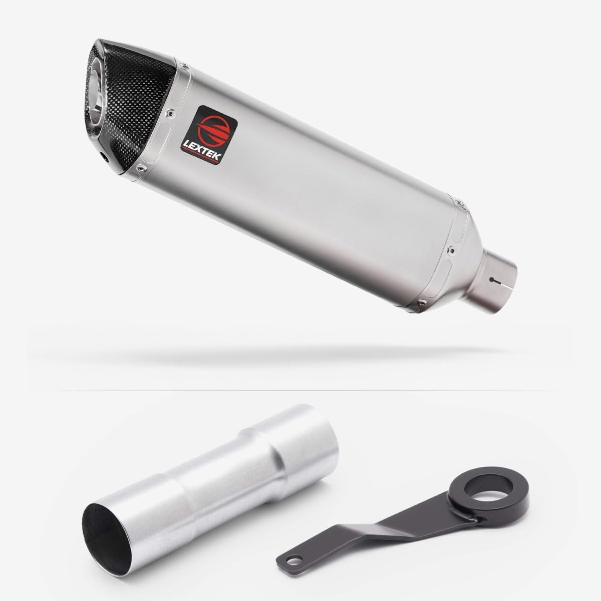 Lextek Stainless Steel Matt VP1 300mm Exhaust System compatible with Benelli TRK 702 X